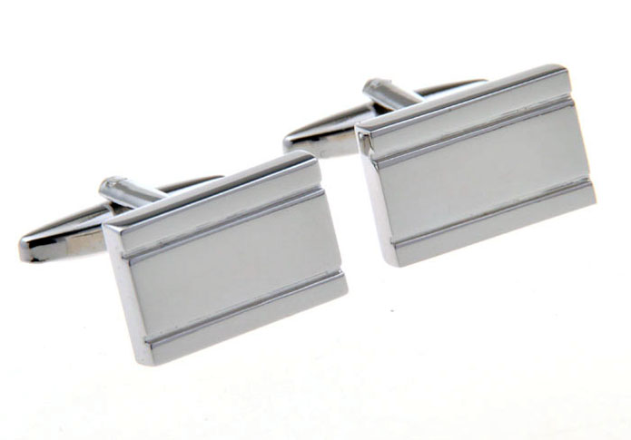  Silver Texture Cufflinks Metal Cufflinks Wholesale & Customized  CL655964