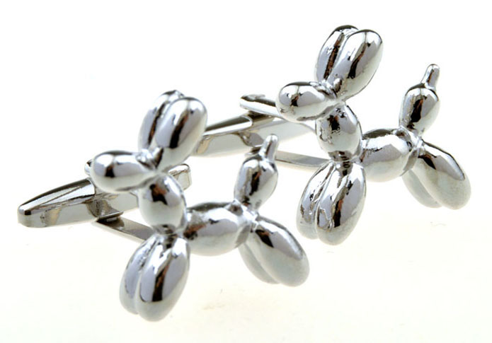  Silver Texture Cufflinks Metal Cufflinks Animal Wholesale & Customized  CL656093