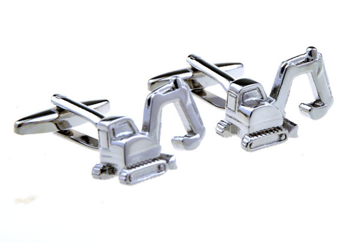  Silver Texture Cufflinks Metal Cufflinks Transportation Wholesale & Customized  CL656101