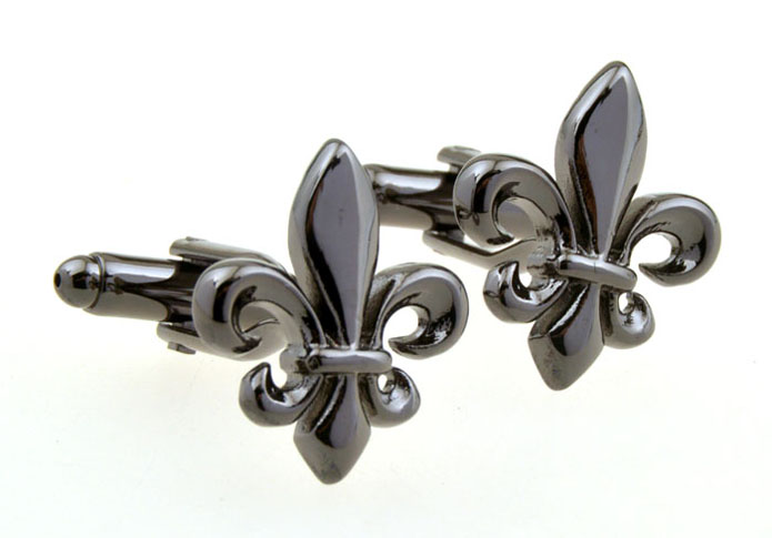 Spear-Shaped Cufflinks  Gun Metal Color Cufflinks Metal Cufflinks Funny Wholesale & Customized  CL656194