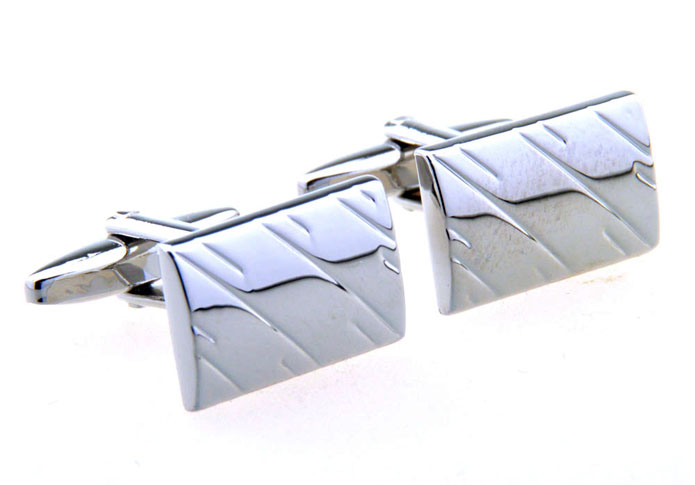  Silver Texture Cufflinks Metal Cufflinks Wholesale & Customized  CL656450