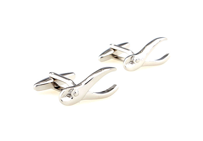 Scissors Cufflinks  Silver Texture Cufflinks Metal Cufflinks Tools Wholesale & Customized  CL666799