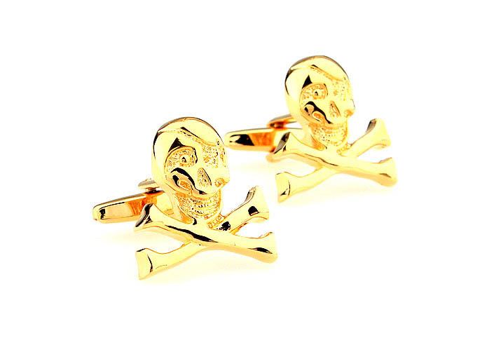 Skull Cufflinks  Gold Luxury Cufflinks Metal Cufflinks Skull Wholesale & Customized  CL666818