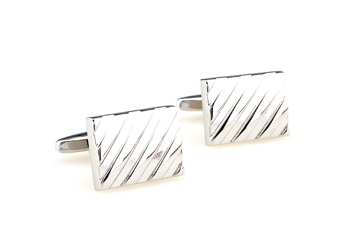  Silver Texture Cufflinks Metal Cufflinks Wholesale & Customized  CL666893