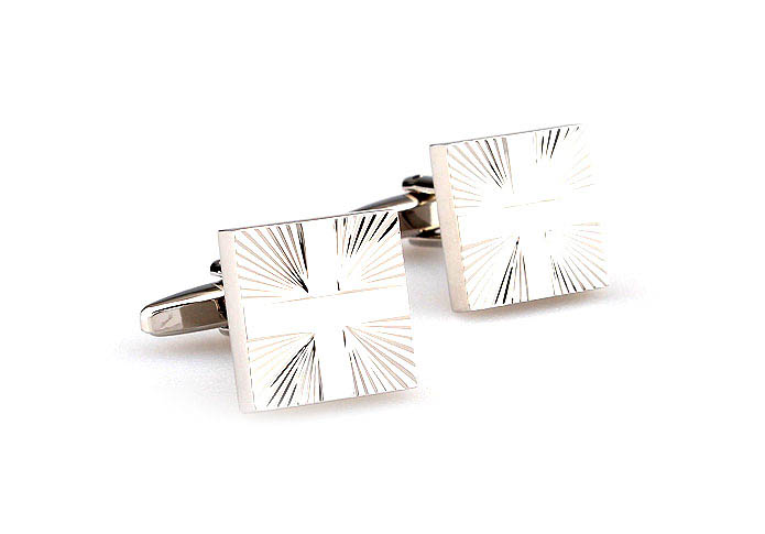 Cross Cufflinks  Silver Texture Cufflinks Metal Cufflinks Religious and Zen Wholesale & Customized  CL666905