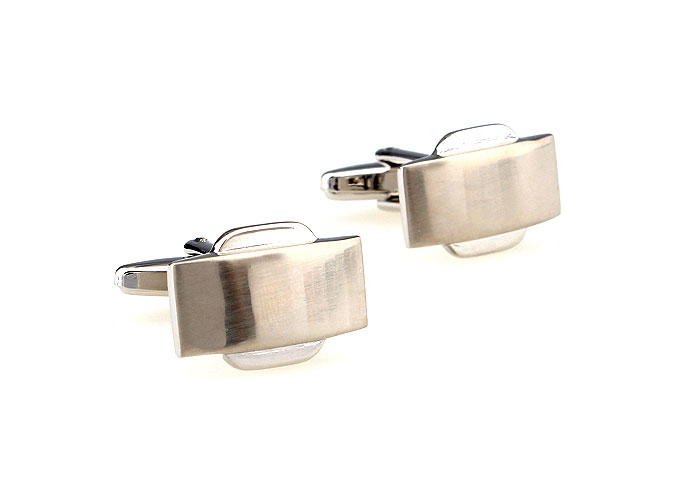  Silver Texture Cufflinks Metal Cufflinks Wholesale & Customized  CL666906