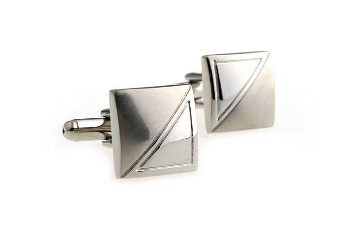  Silver Texture Cufflinks Metal Cufflinks Wholesale & Customized  CL666930