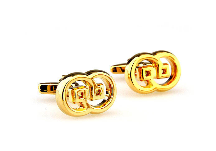  Gold Luxury Cufflinks Metal Cufflinks Knot Wholesale & Customized  CL667014