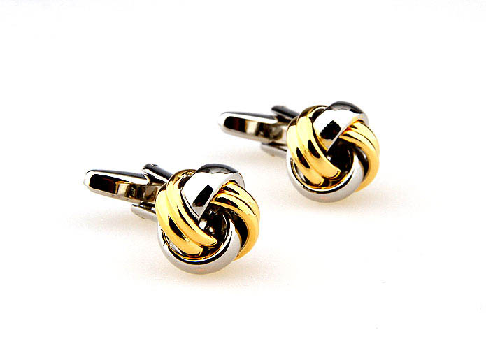  Gold Luxury Cufflinks Metal Cufflinks Knot Wholesale & Customized  CL667027