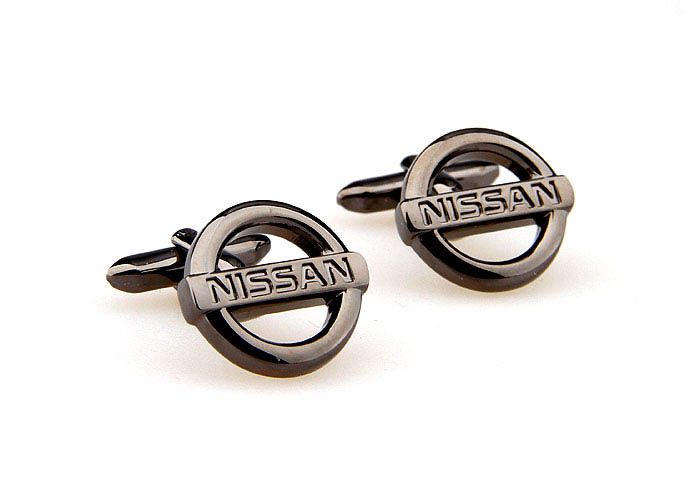 NISSAN Cars marked Cufflinks  Gray Steady Cufflinks Metal Cufflinks Automotive Wholesale & Customized  CL667031