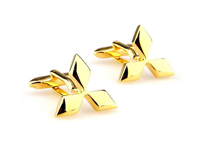 Mitsubishi Cars marked Cufflinks  Gold Luxury Cufflinks Metal Cufflinks Automotive Wholesale & Customized  CL667049