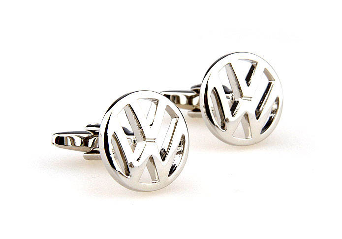 Volkswagen Cars marked Cufflinks  Silver Texture Cufflinks Metal Cufflinks Automotive Wholesale & Customized  CL667061
