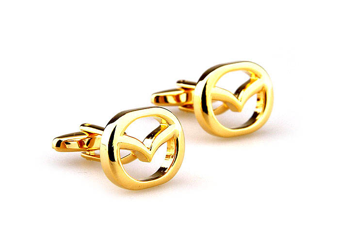 Mazda Cars marked Cufflinks  Gold Luxury Cufflinks Metal Cufflinks Automotive Wholesale & Customized  CL667072