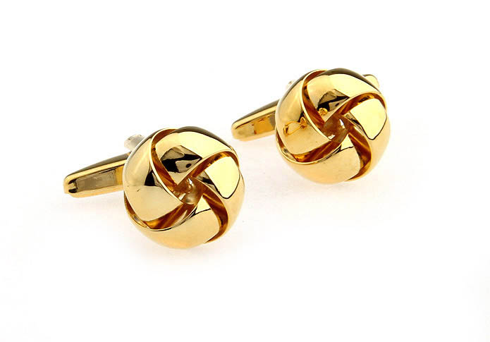  Gold Luxury Cufflinks Metal Cufflinks Knot Wholesale & Customized  CL667120
