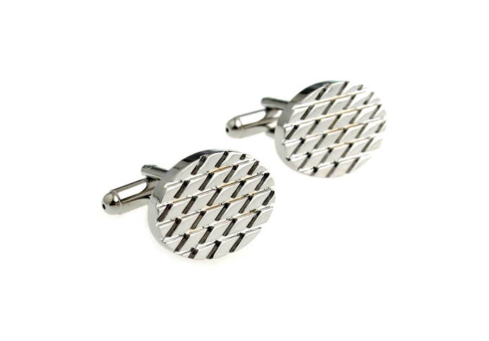  Silver Texture Cufflinks Metal Cufflinks Wholesale & Customized  CL667230