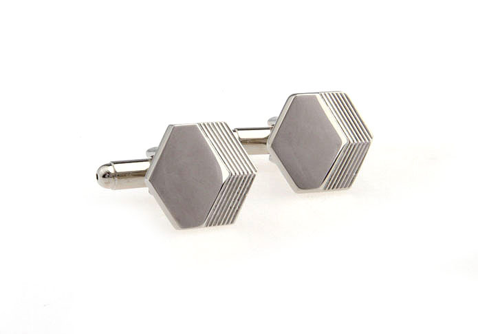  Silver Texture Cufflinks Metal Cufflinks Wholesale & Customized  CL667298
