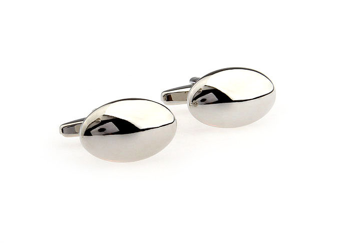 Pea shaped Cufflinks  Silver Texture Cufflinks Metal Cufflinks Funny Wholesale & Customized  CL667322