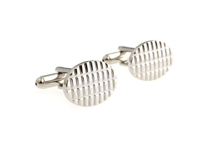  Silver Texture Cufflinks Metal Cufflinks Wholesale & Customized  CL667362