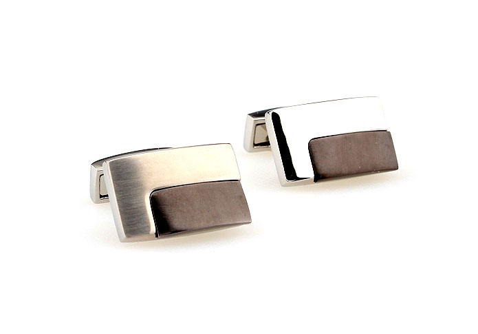  Gray Steady Cufflinks Metal Cufflinks Wholesale & Customized  CL667403
