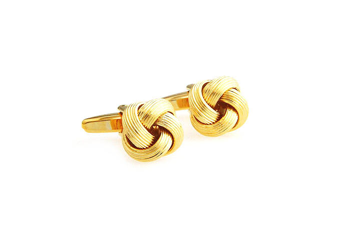  Gold Luxury Cufflinks Metal Cufflinks Knot Wholesale & Customized  CL667417