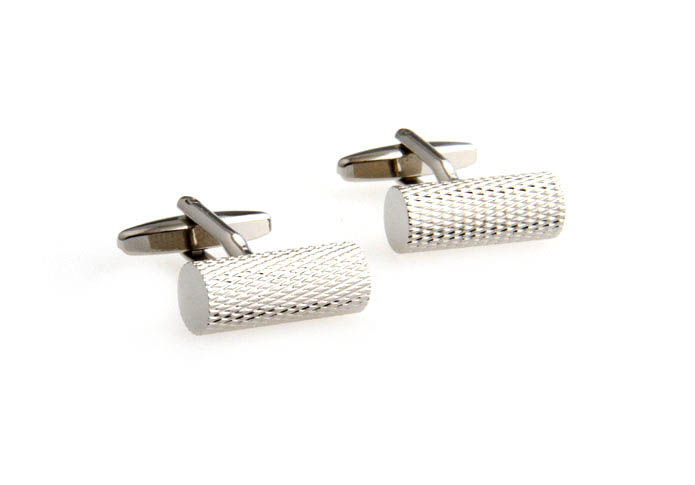  Silver Texture Cufflinks Metal Cufflinks Wholesale & Customized  CL667457