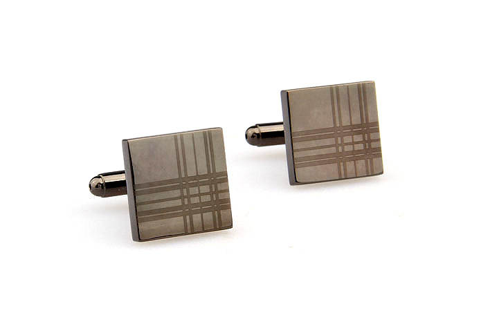 Laser Engraved Cufflinks  Gray Steady Cufflinks Metal Cufflinks Funny Wholesale & Customized  CL667515