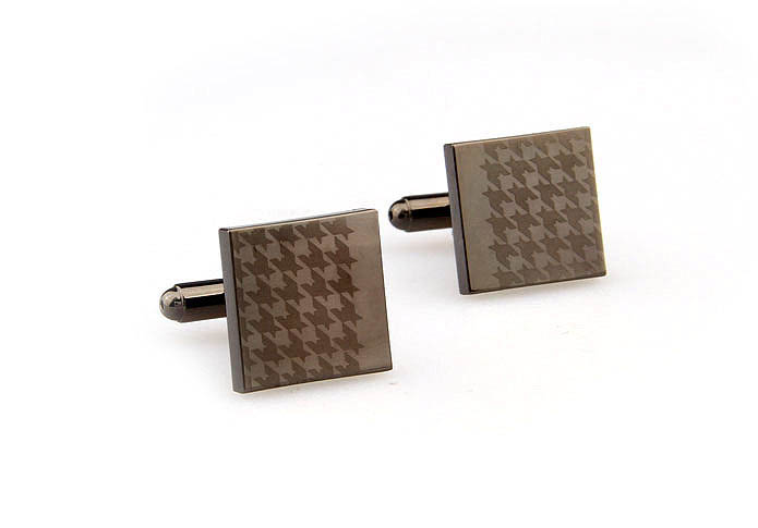 Laser Engraved Cufflinks  Gray Steady Cufflinks Metal Cufflinks Funny Wholesale & Customized  CL667516