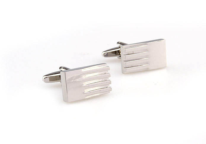  Silver Texture Cufflinks Metal Cufflinks Wholesale & Customized  CL667524