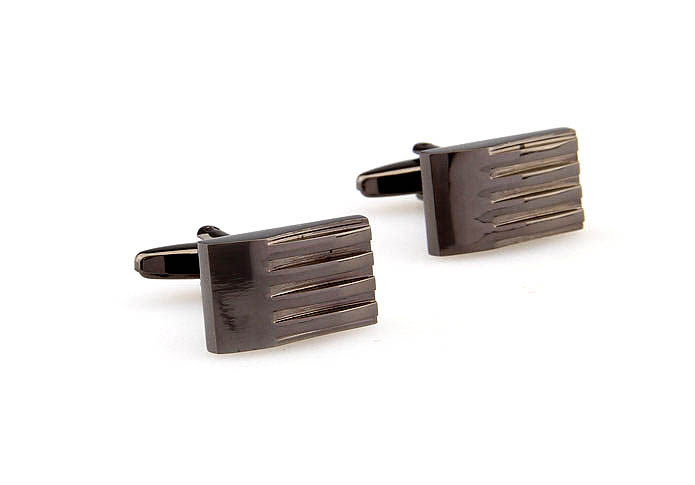  Gray Steady Cufflinks Metal Cufflinks Wholesale & Customized  CL667530
