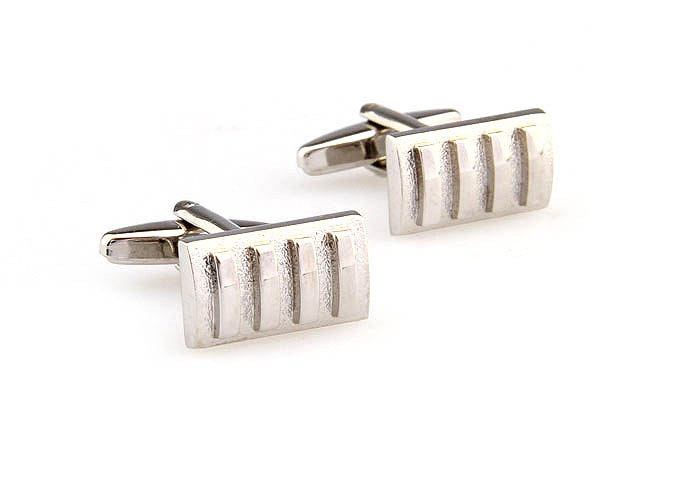  Silver Texture Cufflinks Metal Cufflinks Wholesale & Customized  CL667567