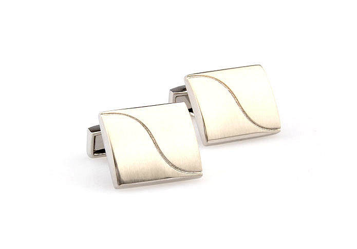  Silver Texture Cufflinks Metal Cufflinks Wholesale & Customized  CL667712