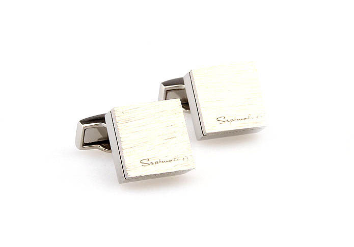  Silver Texture Cufflinks Metal Cufflinks Flags Wholesale & Customized  CL667744