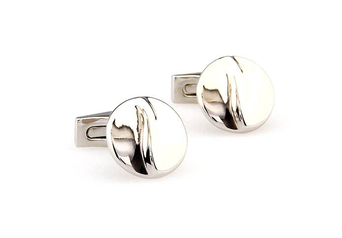  Silver Texture Cufflinks Metal Cufflinks Wholesale & Customized  CL667756
