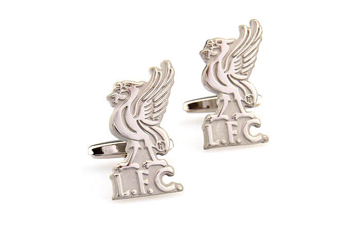 Liverpool Football Club LFC Cufflinks  Silver Texture Cufflinks Metal Cufflinks Flags Wholesale & Customized  CL667797