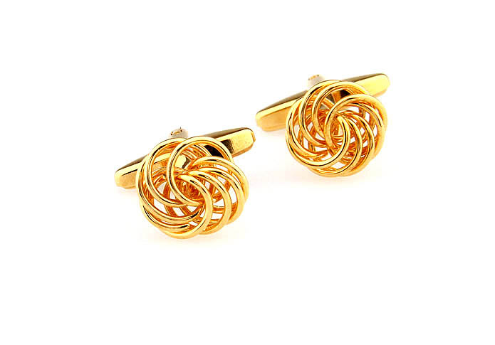  Gold Luxury Cufflinks Metal Cufflinks Knot Wholesale & Customized  CL667878