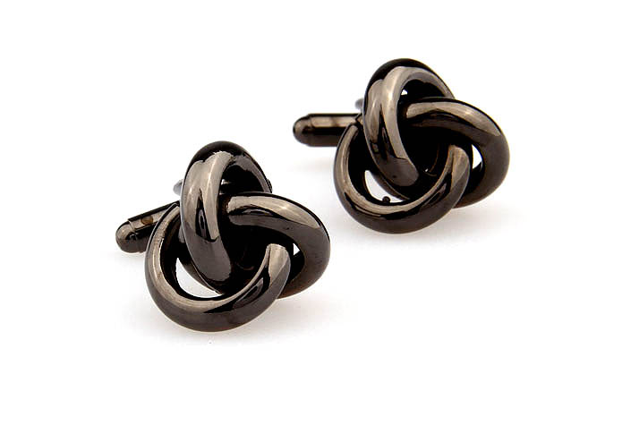  Gray Steady Cufflinks Metal Cufflinks Knot Wholesale & Customized  CL667898