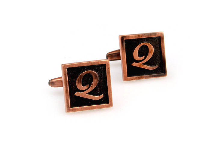 26 Letters Q Cufflinks  Bronzed Classic Cufflinks Metal Cufflinks Symbol Wholesale & Customized  CL667944