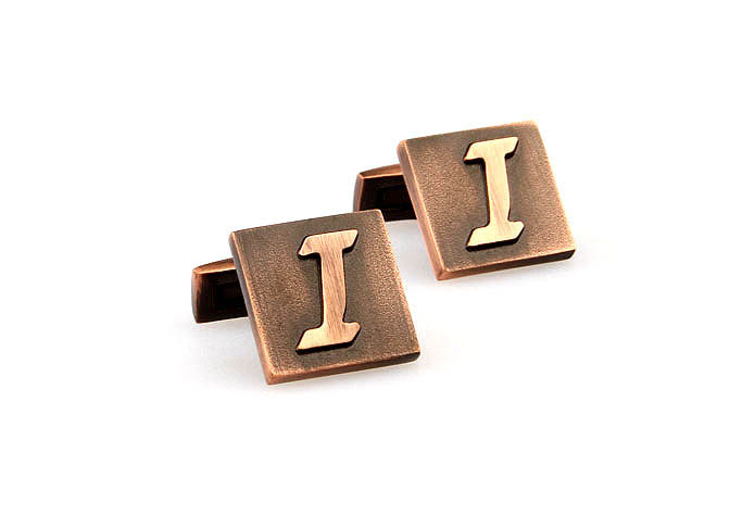 26 Letters I Cufflinks  Bronzed Classic Cufflinks Metal Cufflinks Symbol Wholesale & Customized  CL668023