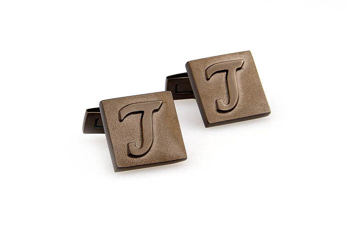 26 Letters L Cufflinks  Gray Steady Cufflinks Metal Cufflinks Symbol Wholesale & Customized  CL668062