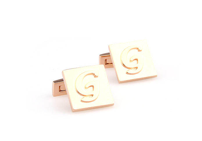 26 Letters G Cufflinks  Bronzed Classic Cufflinks Metal Cufflinks Symbol Wholesale & Customized  CL668080