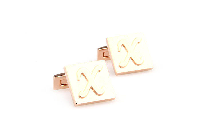 26 Letters X Cufflinks  Bronzed Classic Cufflinks Metal Cufflinks Symbol Wholesale & Customized  CL668096