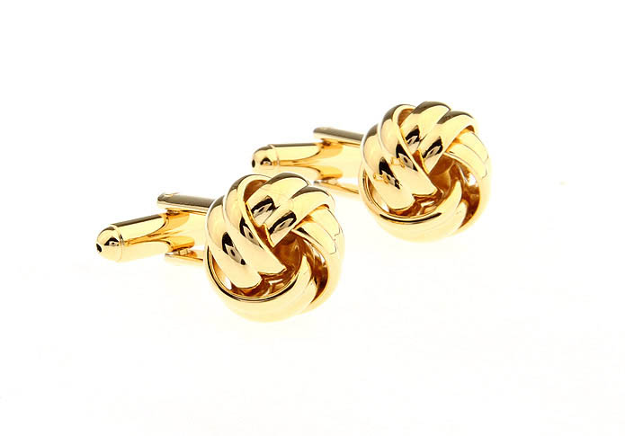  Gold Luxury Cufflinks Metal Cufflinks Knot Wholesale & Customized  CL668162