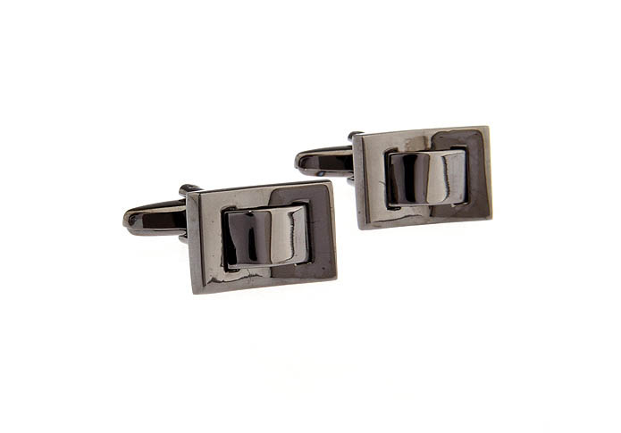  Gray Steady Cufflinks Metal Cufflinks Wholesale & Customized  CL668187