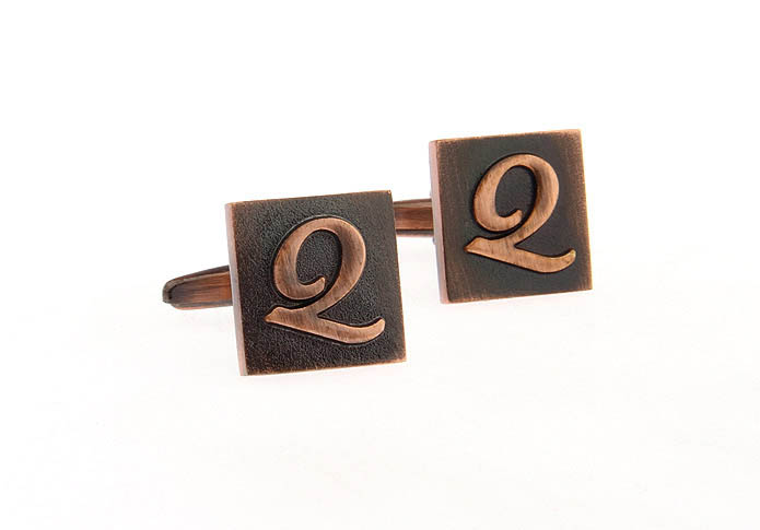 26 Letters Q Cufflinks  Bronzed Classic Cufflinks Metal Cufflinks Symbol Wholesale & Customized  CL668259