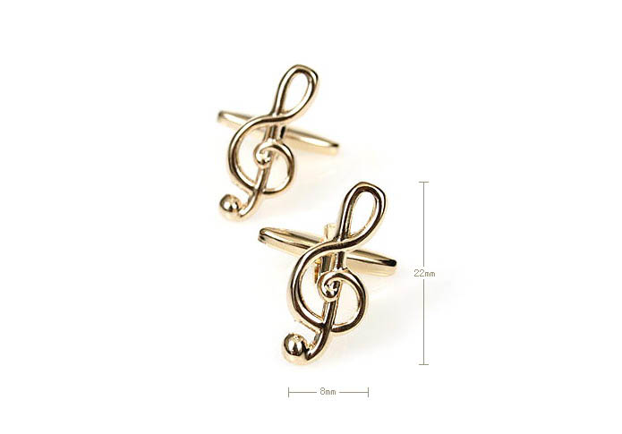 Musical notes Cufflinks  Gold Luxury Cufflinks Metal Cufflinks Music Wholesale & Customized  CL671350