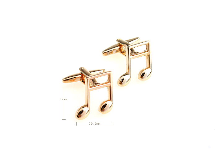 Musical notes Cufflinks  Gold Luxury Cufflinks Metal Cufflinks Music Wholesale & Customized  CL671351