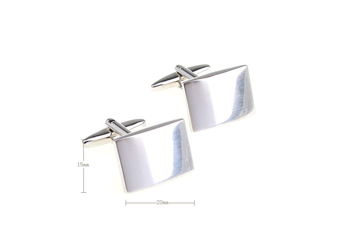 Curvature of the mirror Cufflinks  Silver Texture Cufflinks Metal Cufflinks Symbol Wholesale & Customized  CL671364