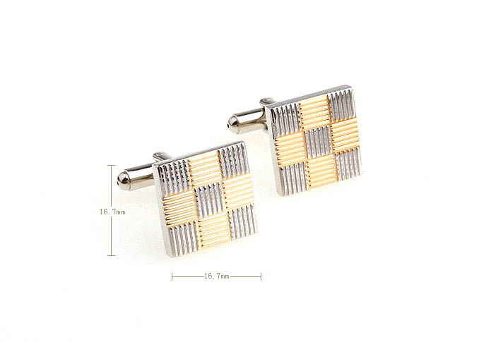 Laser Engraved Cufflinks  Gold Luxury Cufflinks Metal Cufflinks Wholesale & Customized  CL671367