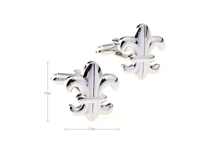 Spear shaped Cufflinks  Silver Texture Cufflinks Metal Cufflinks Military Wholesale & Customized  CL671371