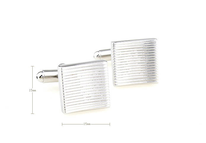  Silver Texture Cufflinks Metal Cufflinks Wholesale & Customized  CL671401